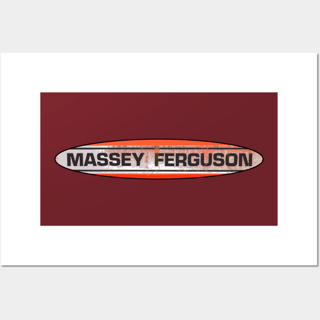 Massey Ferguson Tractors Wall Art by Midcenturydave